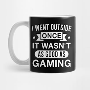 I Went Outside Once It Wasn't as Good as Gaming Mug